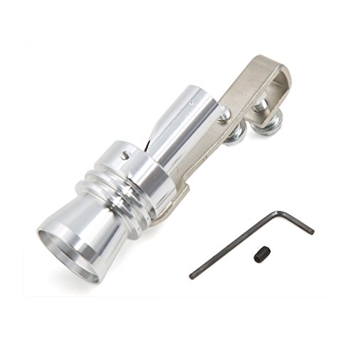 Tubo de escape cromado pito simulador de sonido de 7,8cm x 3cm metal tuning 1