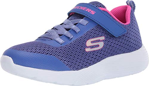 Chaussures Skechers Dyna-Lite enfants bleu rose pour courir sans douleur