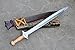 21 inches Blade Greek Xiphos Sword-Forged-Replica Sword-Hand Crafted in Nepal- Tempered Leaf Spring of Truck-Sharpen-Function