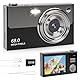 Digitalkamera - 68MP Fotokamera Fotoapparat mit 2.8 LCD Bildschirm 16X Digitalzoom Anti-Shake-Fotografie Tragbare Digital Camera 32G Micro Speicherkarte Digitale Kamera für Kinder Teenager Anfänger