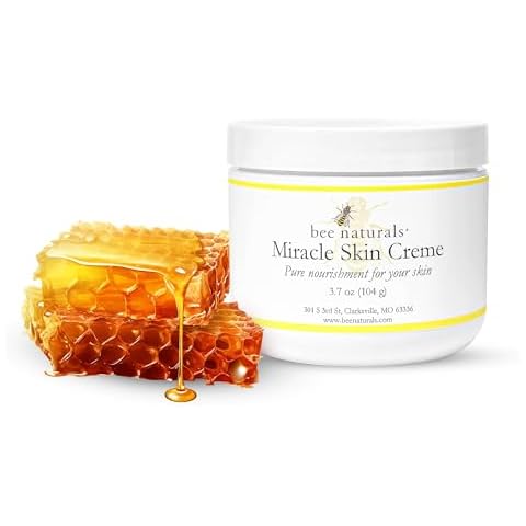 Bee Naturals Miracle Skin Creme - All-Natural Hydrating Cream for Full body - Pure Nourishment with Olive Oil, Beeswax & Coconut Oil - Loved globally for Versatility & Trusted by Generations (4 oz) Cover