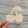 20pcs Cherries Shaped Wood Cutouts DIY Craft Cute Cherries Unfinished Wood Tags Ornaments for Wedding Birthday Summer Party Decoration #4