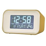 Acctim 15861 Alta yellow alarm clock with indoor temperature