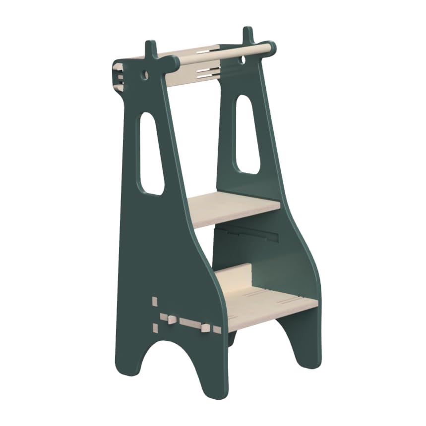 Tour d'observation Montessori bois Elytour Girafe sauge
