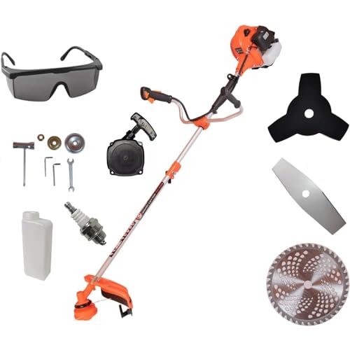 Desbrozadora de Gasolina Multifunción | 3.0HP | 65 CC | con Correa de Transporte y Asas ergonómicas - Motor de 2 Tiempos