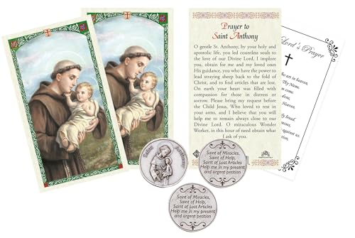 Trendzeen St Anthony Card - Laminated Saint Anthony of Padua