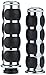 Price comparison product image Kuryakyn 6236 Premium ISO Handlebar Grips for Throttle and Clutch: Honda & Triumph Motorcycles, Chrome, 1 Pair