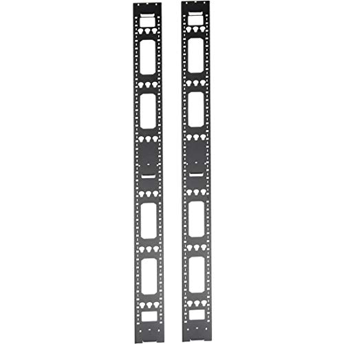 TRIPP LITE 45U Rack Enclosure Data Cabinet Network Rack Server Cabinet Vertical Cable Management Bars SRVRTBAR45 Black