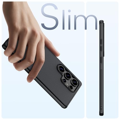 Image of Nillkin Case for Samsung Galaxy S25 Ultra (6.8 inch Inch) Camshield Pro Magnetic Works with Magsafe Charger Camera Slider Double Layered Protection TPU + PC Black Color