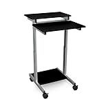 Luxor STANDUP-24-B (Pack of 2) Stand Up Presentation Station with 2 Shelves and Adjustable Height 34