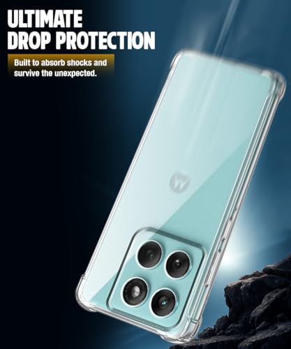 Image of WOW IMAGINE Clear Back Cover Case for Motorola Moto Edge 60 Fusion | Shockproof Soft TPU Case | Cushioned Edges for Ultimate Protection Back Cover Case - Transparent
