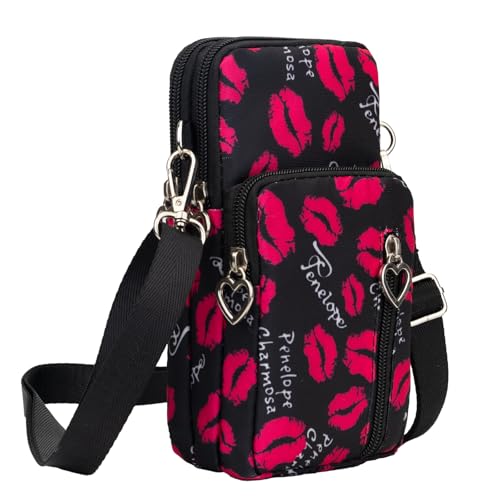 Image of JANKS Small Crossbody Bag for Women - Mini Phone Purses with Crossbody Strap and Wallet - Nylon Arm Bag