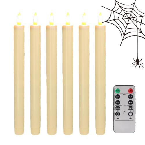 Velas flotantes eléctricas de 8.8 pulgadas con parpadeo y luz cálida LED