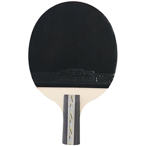Anser 3 Star Short or Long Handle Ping Pong Paddle Table Tennis Racket with Case (Long Handle) Cover