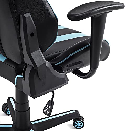 Moob Cadeira Gamer Reclinável Nitro Com Almofadas para Lombar e Pescoço Preto/Azul