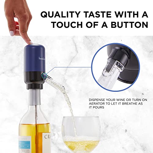 Ivation All-in-One Wine Gift Set – Includes Electric Bottle Opener, Aerator Dispenser, Preserver Pump, 2 Cork Stoppers, Foil Cutter & Gift Box by Ivation - Image 4
