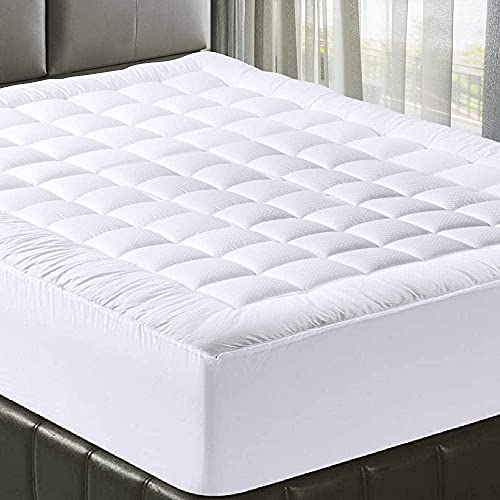 Matbeby CL-HXCZ-YHFG-RVK Bedding Quilted Fitted Rv King Mattress Pad Cooling Breathable Fluffy Soft Mattress Pad Stretches Up To 21 Inch Deep thumb #7