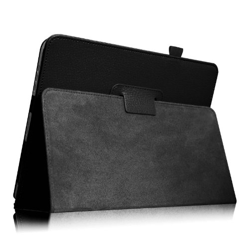 Fintie Folio Case For Original Ipad 1St Generation - Slim Fit Vegan Leather Stand Cover With Stylus Holder For Ipad 1St Generation 2010, Black #TOP6