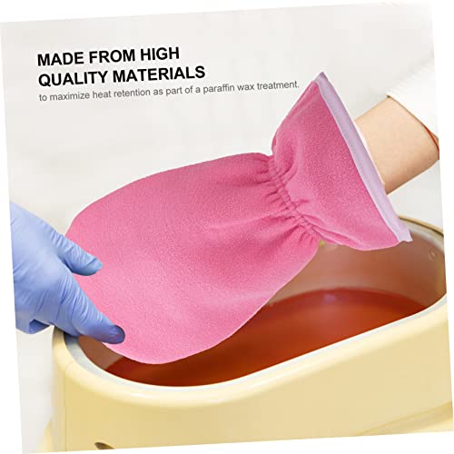 Adocarn 4Pcs Essential Oil Gloves Sock Booties For Women Mittens Women Dry Hands Gloves Paraffin Bath For Feet Spa Wax Gloves Wax Glove And Bootie Paraffin Bath Mitt Heating Work #TOP6