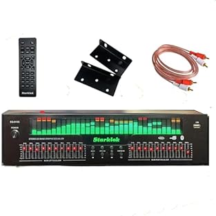 Multi-Device Audio Control Hub for Home Stereo Systems This versatile graphic equalizer serves as a central connection point for multiple audio devices through optical, coaxial. Functioning as a flexible signal processor, this home stereo equalizer i...