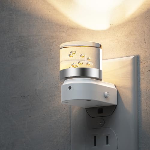 Image of L LOHAS LED Night Light, Night Lights Plug into Wall, 3000K Soft Light LED NightLights, Built in Dusk to Dawn Sensor Bubble Wall Light for Hallway, Bathroom, Rooms