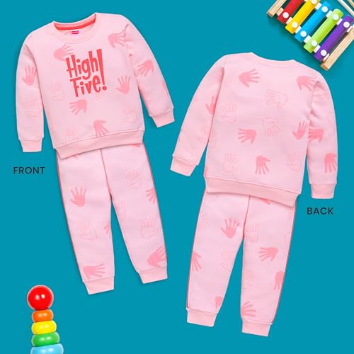 Image of LuvLap Baby Boys Full Sleeve Sweatshirt & Pyjama Set Pack of 1