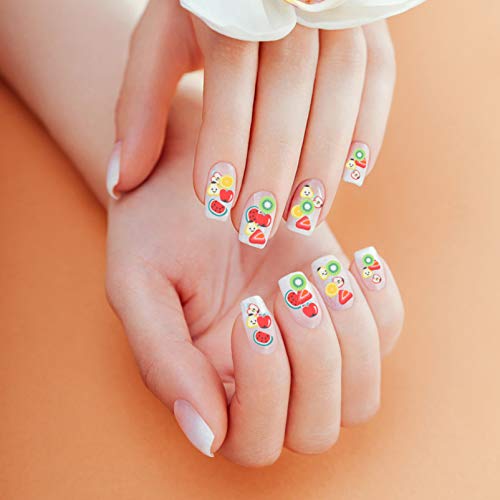 PIXNOR Fatias de Frutas de Unhas Materiais de Arte para Unhas Diy Designs Artes Artesanais para Mulh
