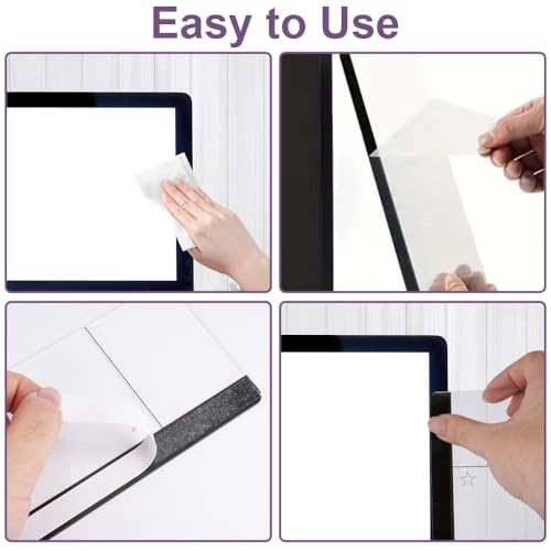 2 Stück Monitor Memo Board, 30x8 cm Memoboard für Monitor, Acryl Message Board, Computer Monitor Memoboard, Acrylic Notizhalter Monitor, Transparent Memo Board PC für Büro, Zuhause, Desktop Organizer