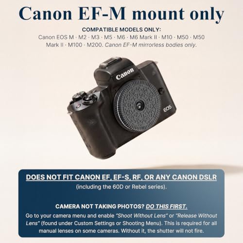 Image of Original Retropia Repurposed Disposable Mirrorless Camera Lens | Unlimited Instant Film-Look Photos | Pancake Lens, 32mm Focal Length & Fixed f /11 Aperture (MIRRORLESS Canon EF-M Mount Compatible)