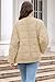 ETCYY Women's Causal Lightweight Quilted Jackets Long Sleeve Oversized Warm Winter Zip Up Coat with Pockets