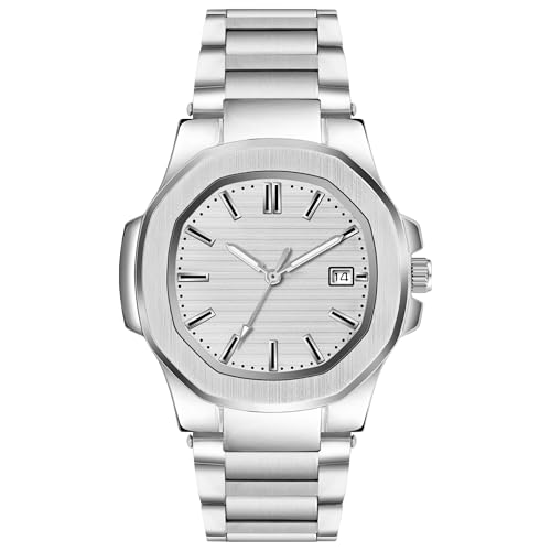 Image of Acnos 7 Colours Plain Dial Quartz Analog Day & Date Calendar Quartz Analog Business Watch