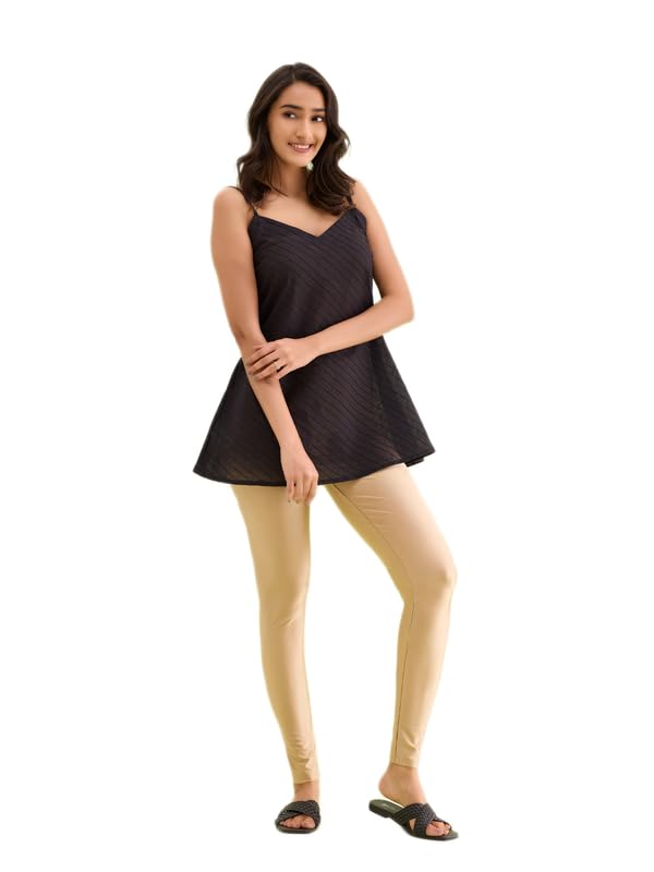 Womens Slim Fit Nylon Shimmer Pants