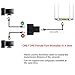 BesYee RJ45 Female to Female Network Adapter 1 to 2 Port Female CAT 5/CAT 6 LAN Ethernet Socket Connector Adapter