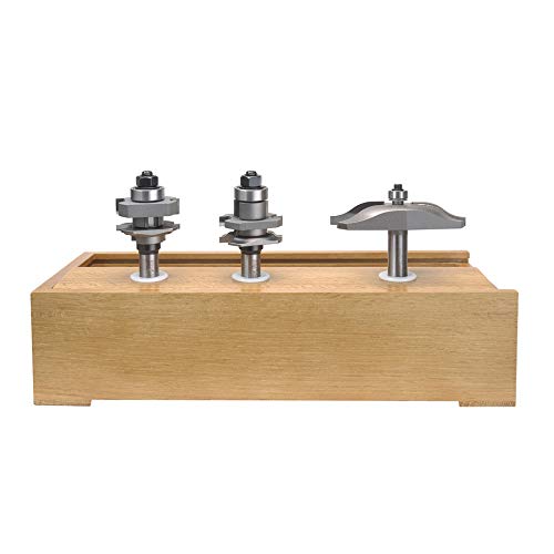 Lot De 3 Fraises à Bois Amana – Portes à Panneaux Surélevés Ogee – TRS-250 – Neuf