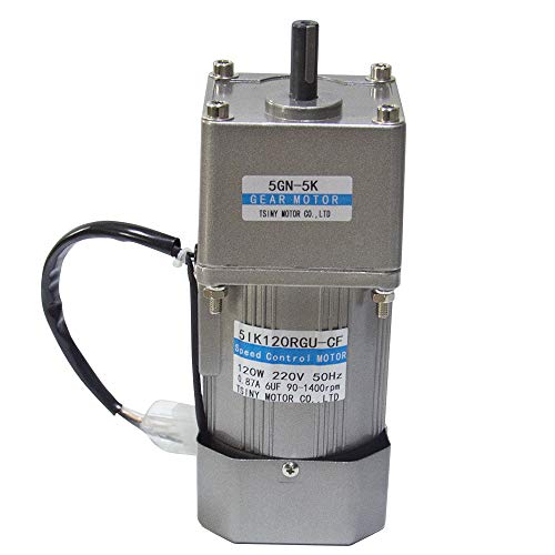 Bemonoc Powerful 120Watts AC 110V 50/60HZ Variable Speed Gear Reducer Motor Output Shaft