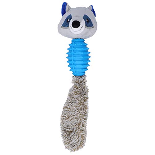 MISNODE Giocattoli da Masticare per Animali Domestici, Spazzolino per Denti Molari Che Morde Giocattoli per Cani SInterattivo Addestramento Peluche Ripieno Giocattolo da Masticare per(Procione)