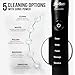 Dr Bobbi Big Mouth Electric Toothbrush for Adults | Ultrasonic Rechargeable Tooth Brush with 5 Cleaning Modes & 2-Minute Smart Timer | Extra Electric Toothbrush Heads Included | Black