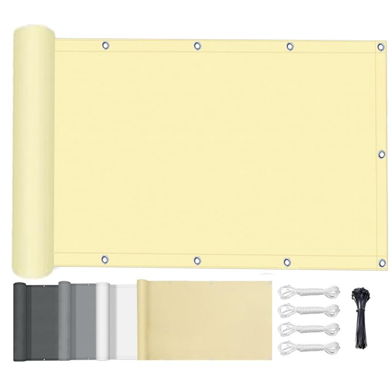 Voile d'ombrage rectangulaire 3x5m imperméable avec œillets protection UV