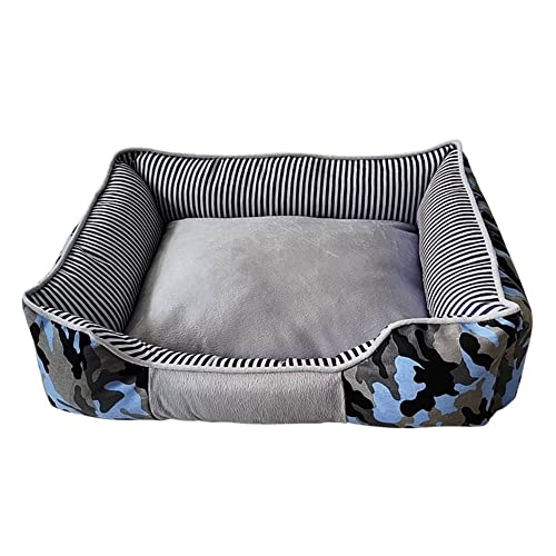 Nobby 62825 Komfortbett eckig Classic Elio blau Camouflage; L x B x H: 70 x 60 x 20 cm
