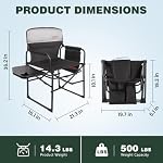 SUNNYFEEL Portable Folding Camping Chairs with Canopy Shade - Image 3