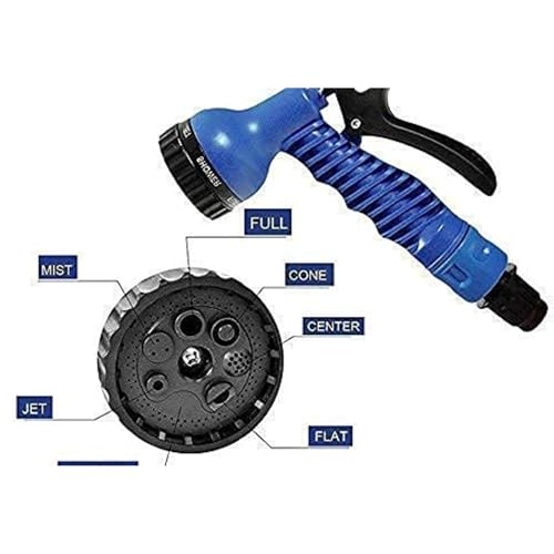 Image of Drumstone (𝟏𝟎+𝟐 Years Warranty) Expandable Garden Hose Flexible Water Hose Pipe, Lightweight Magic Hose 18ft Durable Kink-Free Design Easy Storage with Spray Gun for Gardening Lawn Care & Car Wash