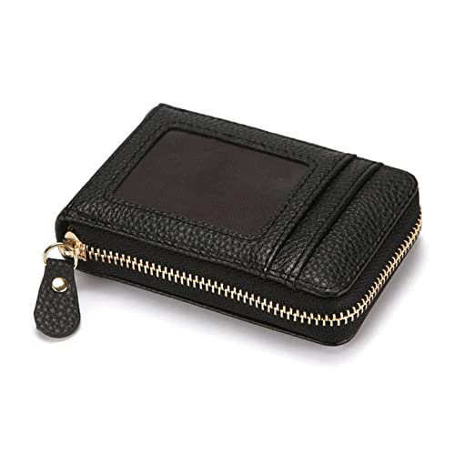 Damen Geldbörse Mit RFID Schutz - Kompaktes Kreditkartenetui Mit Reißverschluss