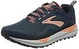 Soft and Balanced Cushioning Brooks Womens Cascadia 14 Running Shoe, Desert Flower/Navy/Grey, 40 EU
