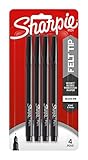 Sharpie Wraps Pen, Fine Point, 4-Pack, Black (1924213)