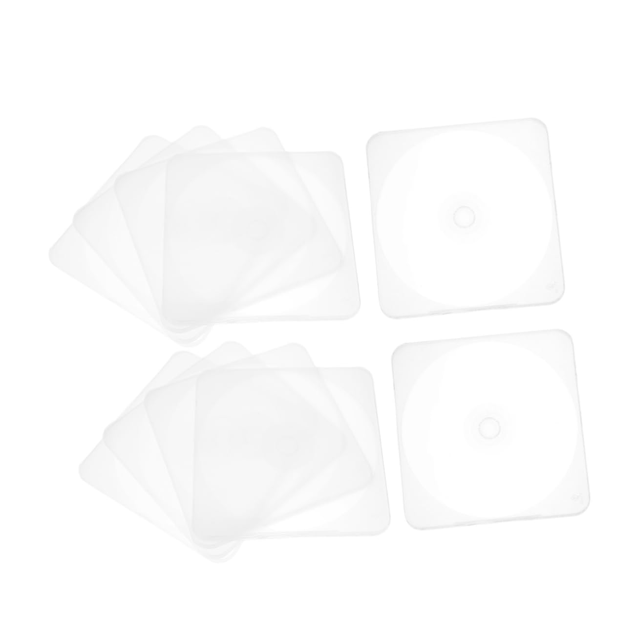 CONGARTENO 10pcs CD Storage Cases Dvd Disc Organizers for Scratch Protection Space Saving for CD Collection Easy Identification