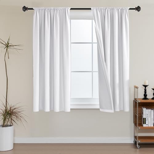 H.VERSAILTEX Primitive 100% Blackout Curtains with Rod Pocket Thermal Curtains