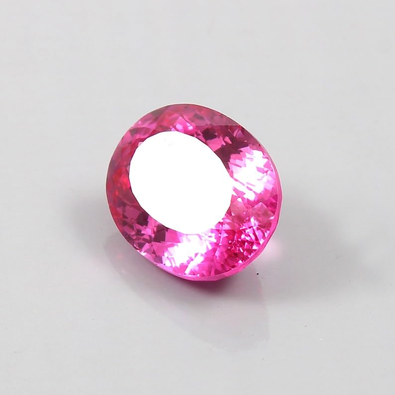 Saphir rose Ceylan facetté de 11x9mm, pierre gemme haut de gamme GH_NAT_09311 pour bijoux