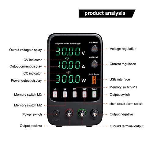 Banc source d'alimentation programmable pour éviter les surtensions 3A - 5