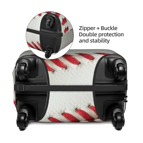 Travel Luggage Suitcase Protector Zipper Baggage Protector Fits 19-32 inch Luggages, Anti-Scratch Luggage Case Protective Cover, Washable, Baseball4