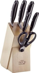 BSF Daytona Natur Messerblock, 7-teilig